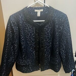 Black/ Blue  trimmed Jacket CHICO’S